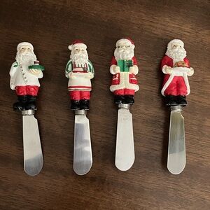 Santa Claus Cheese Spreaders Set